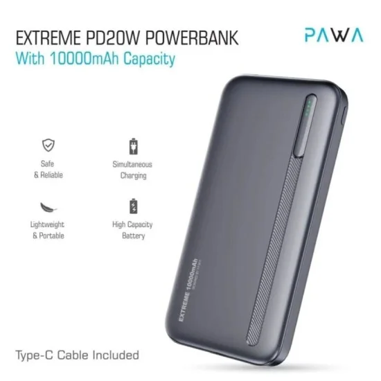 Pawa Extreme Pd20W Powerbank With 10000Mah Capacity